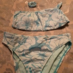 JAG, 2 piece with strap aqua bikini, EUC